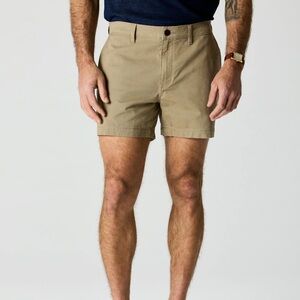 FLINT AND TINDER 365 Chino Short - 5" in Khaki